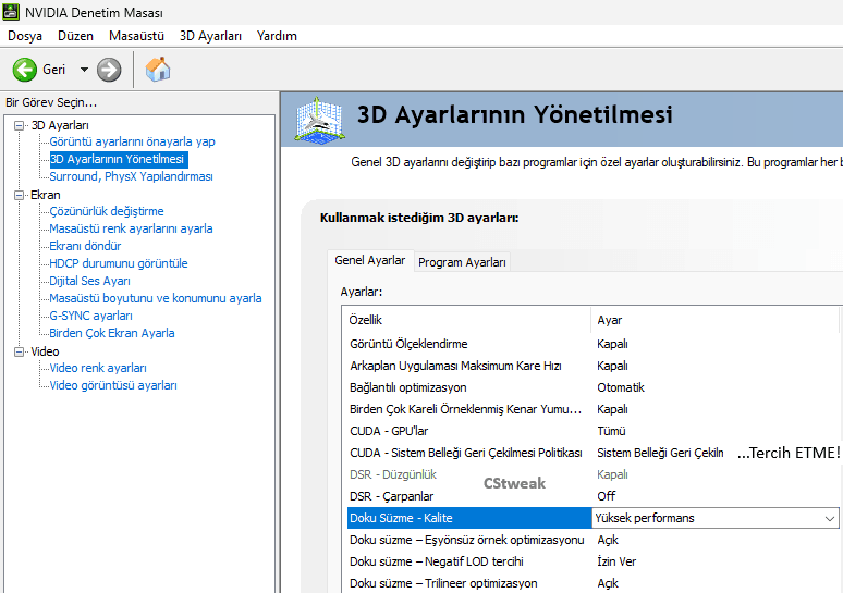 Ortam Kapatma & Süzme