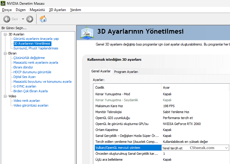 Düşük Gecikme Modu