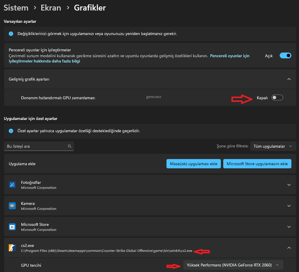 Arka Plan Uygulamaları